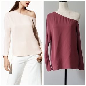 Babaton Dark Pink Burke Blouse Size Medium